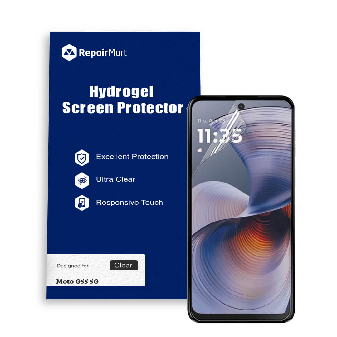Motorola Moto G55 5G Hydrogel Screen Protector Film – Scratch-Resistant Protective Screen Guard Single and Double Pack Australian Stock