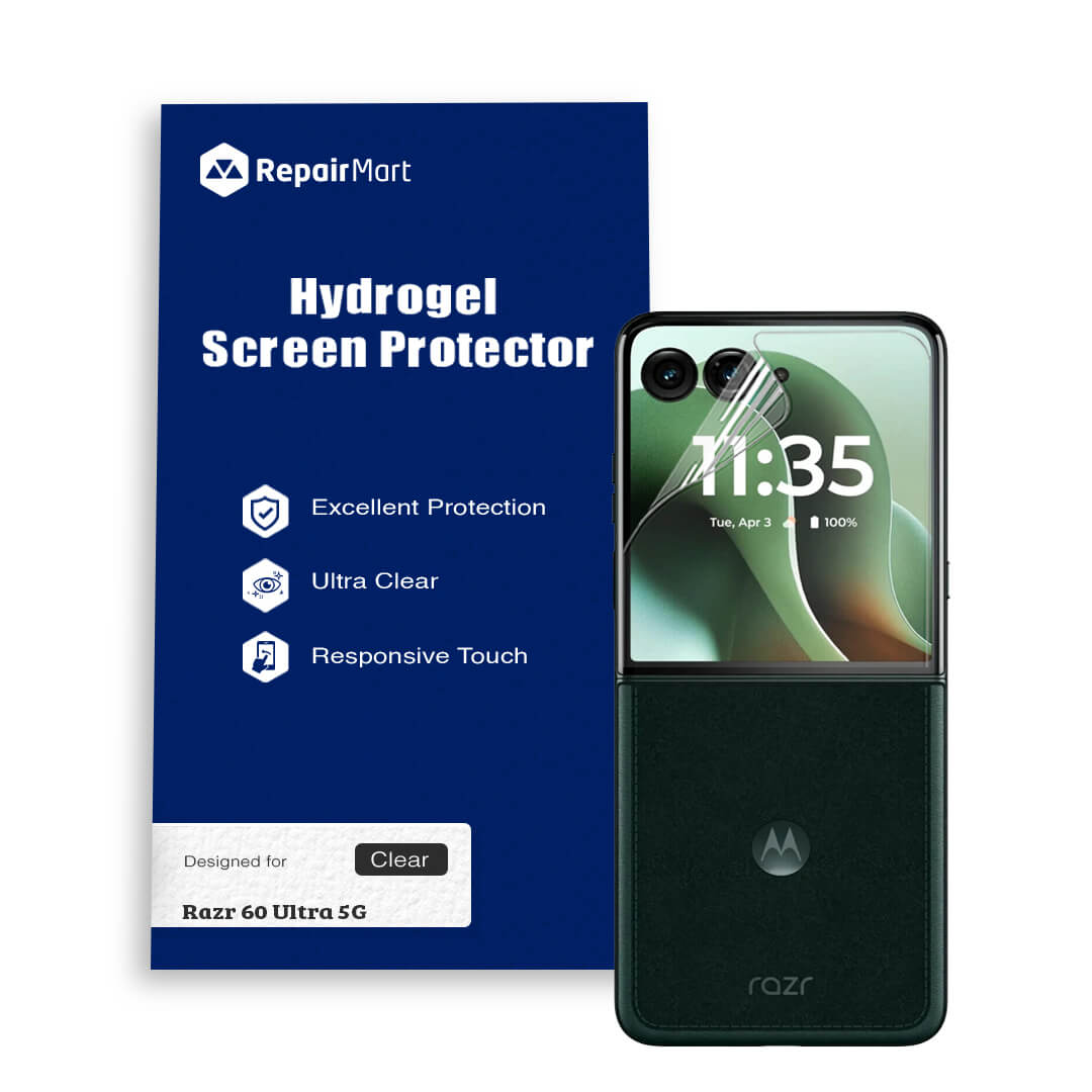 Motorola Razr 60 Ultra 5G Outer Display Hydrogel Screen Protector Film – Scratch-Resistant Protective Screen Guard – Single and Double Pack – Australian Stock