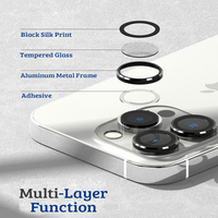 Thumbnail for iPhone 15 Pro and iPhone 15 Pro Max Compatible Back Camera Lens and HD Tempered Glass