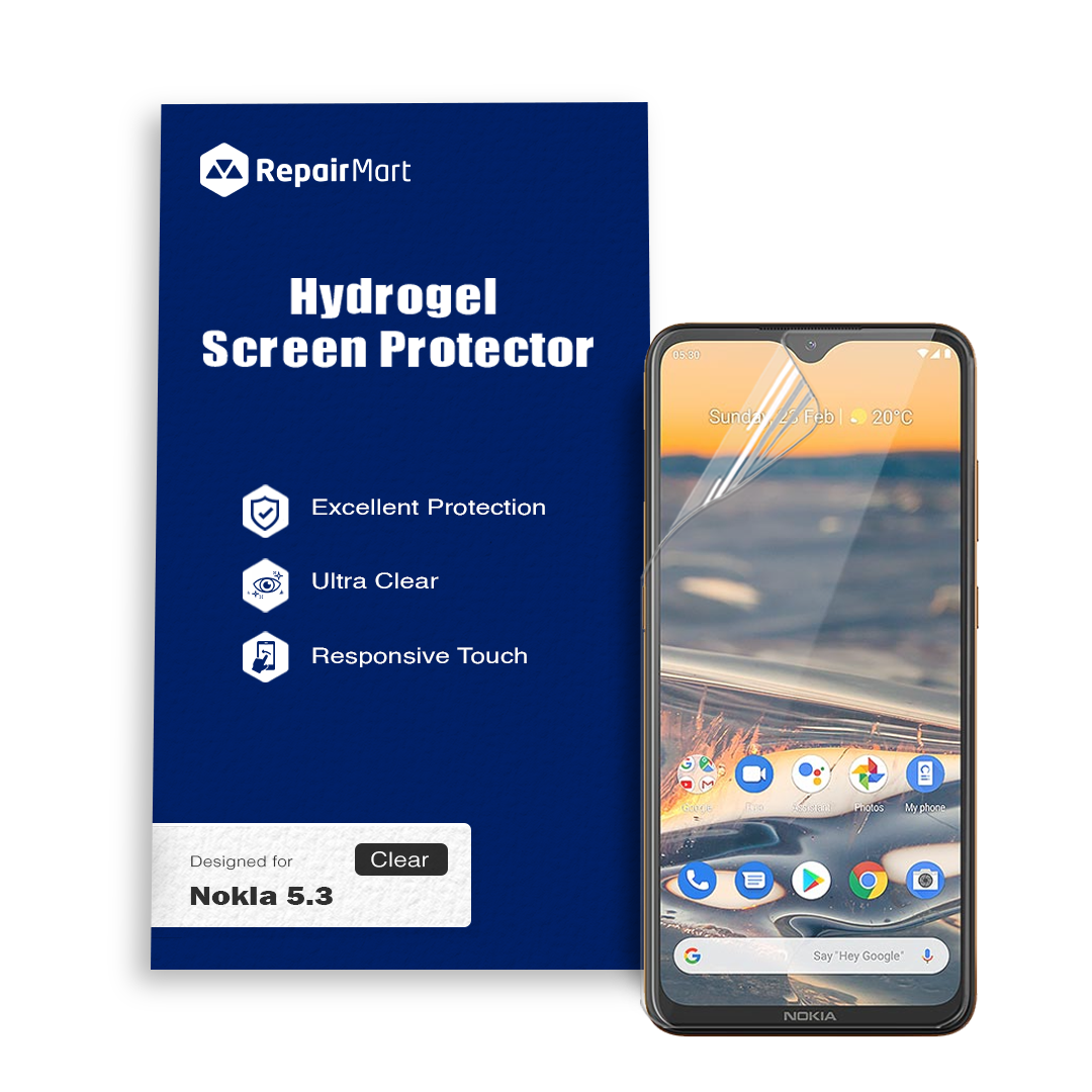  Nokia 5.3 Compatible Premium Hydrogel Screen Protector With Full Coverage Ultra HD