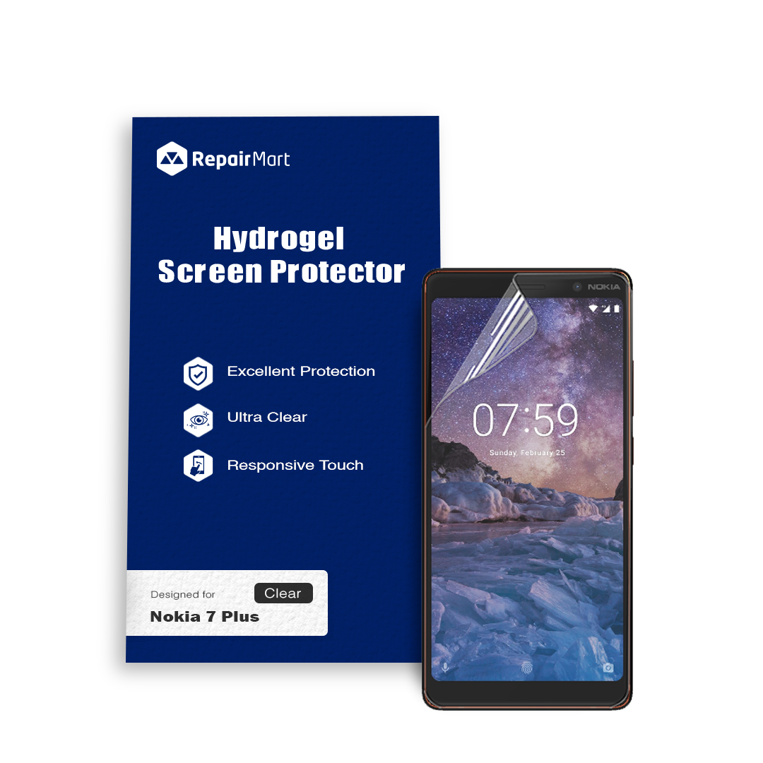  Nokia 7 Plus Compatible Premium Hydrogel Screen Protector With Full Coverage Ultra HD