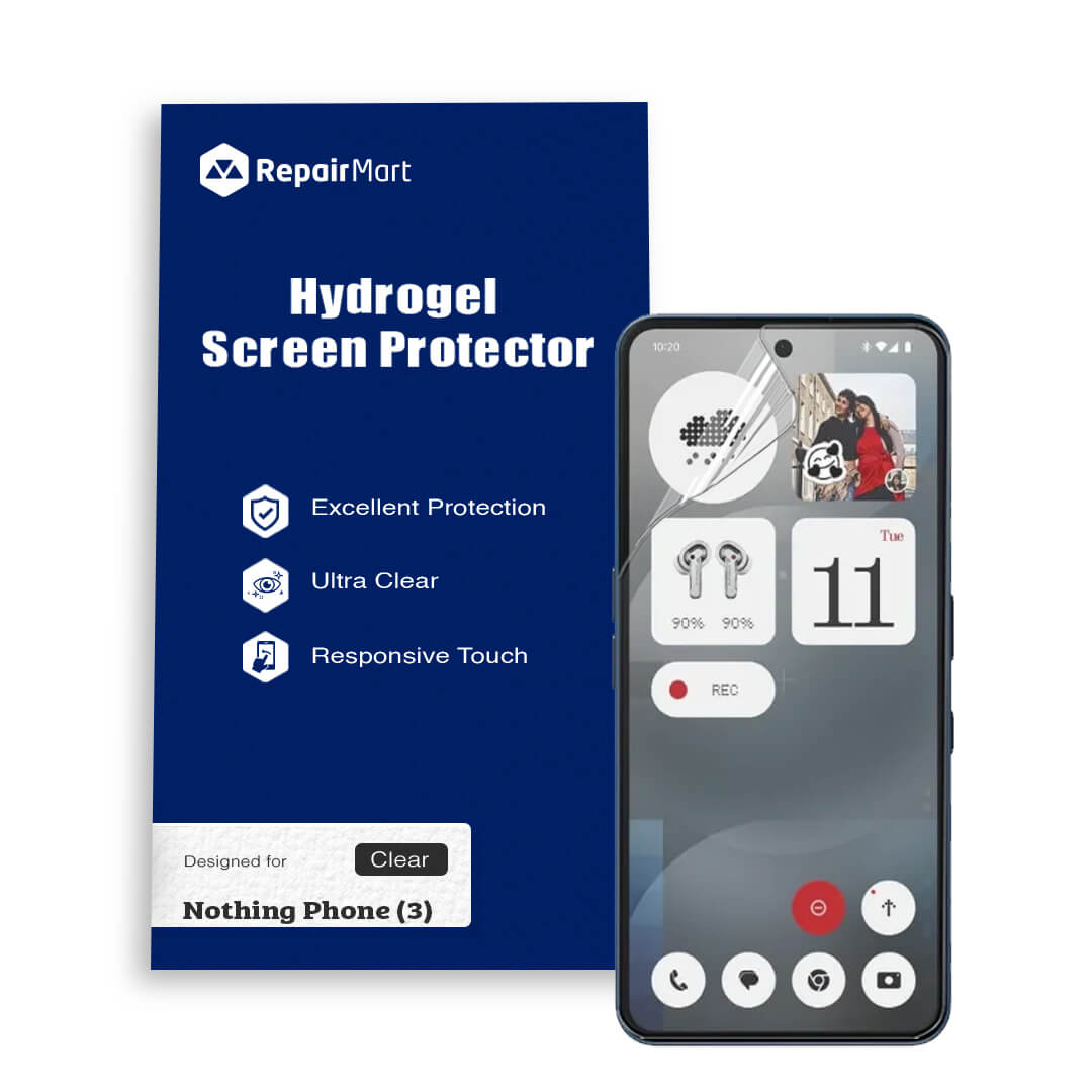 Nothing Phone 3 Hydrogel Screen Protector Film – Scratch-Resistant Protective Screen Guard Single and Double Pack Australian Stock for Sydney Melbourne Brisbane Perth