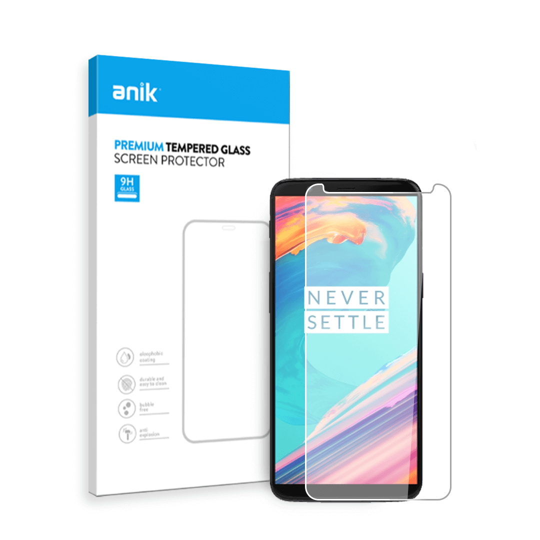 OnePlus 5T Clear Tempered Glass Screen Protector Of Anik With Premium Full Edge Coverage High-Quality