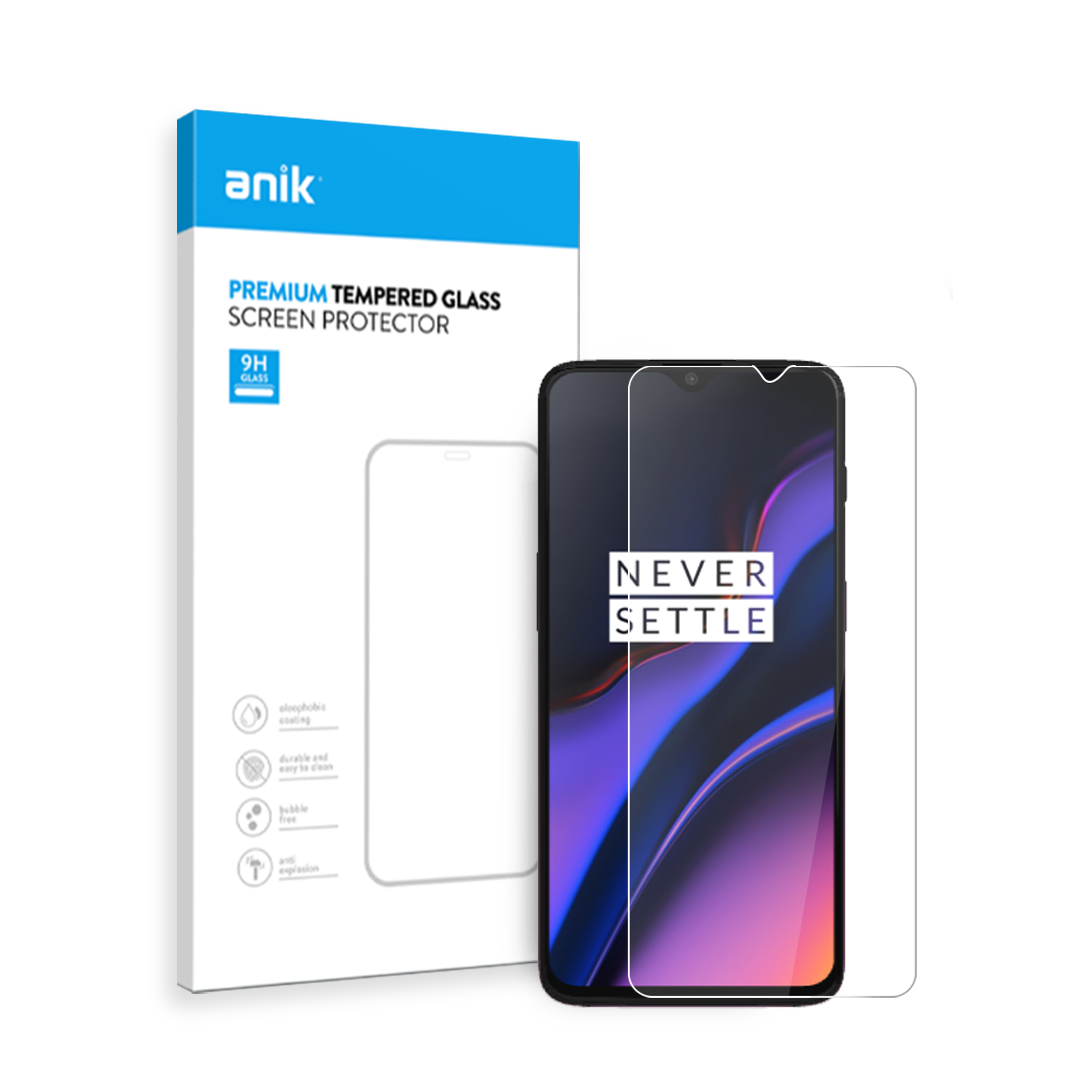 OnePlus 6T Clear Tempered Glass Screen Protector Of Anik With Premium Full Edge Coverage High-Quality