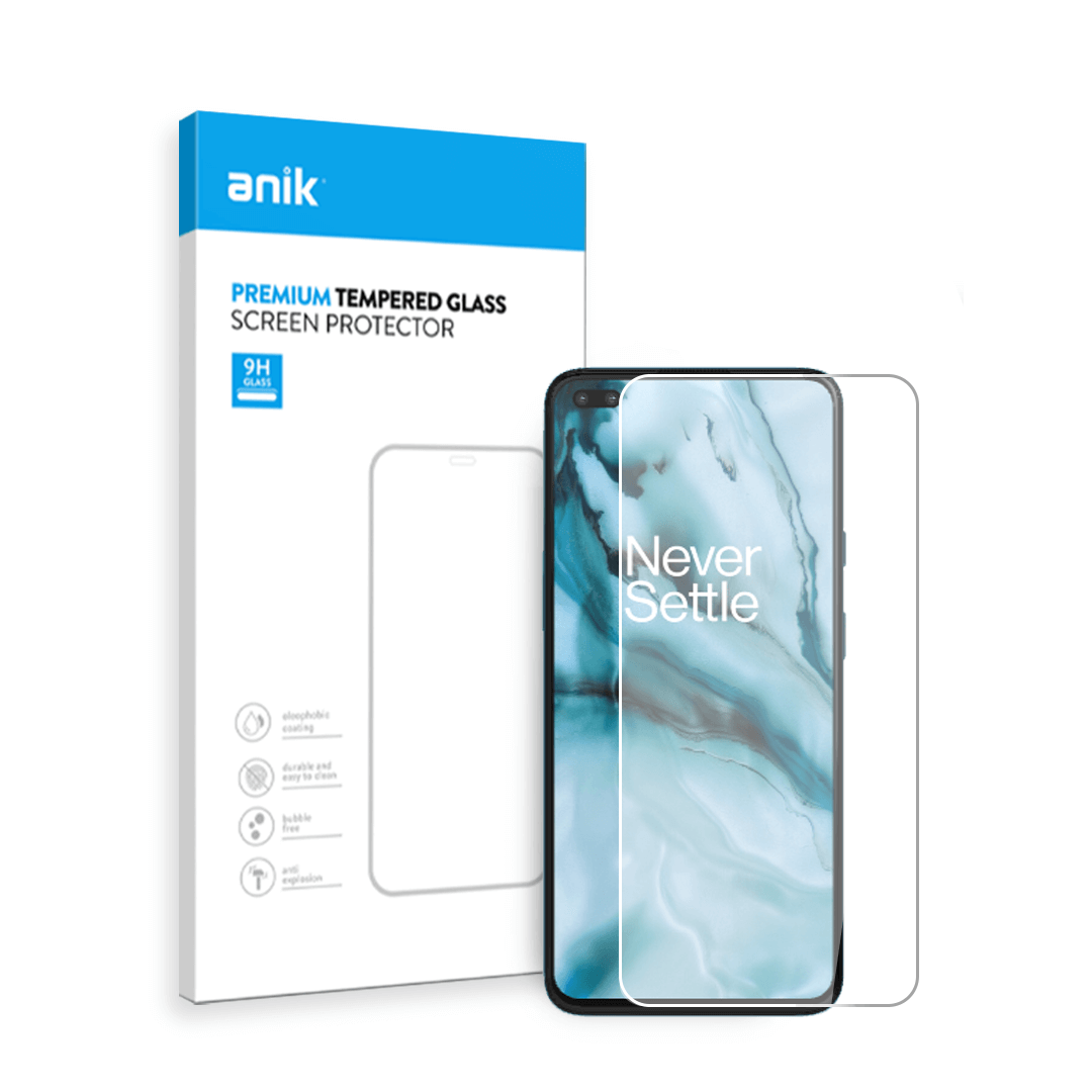 Anik Premium Full Edge Coverage High-Quality Clear Tempered Glass Screen Protector fit for OnePlus Nord