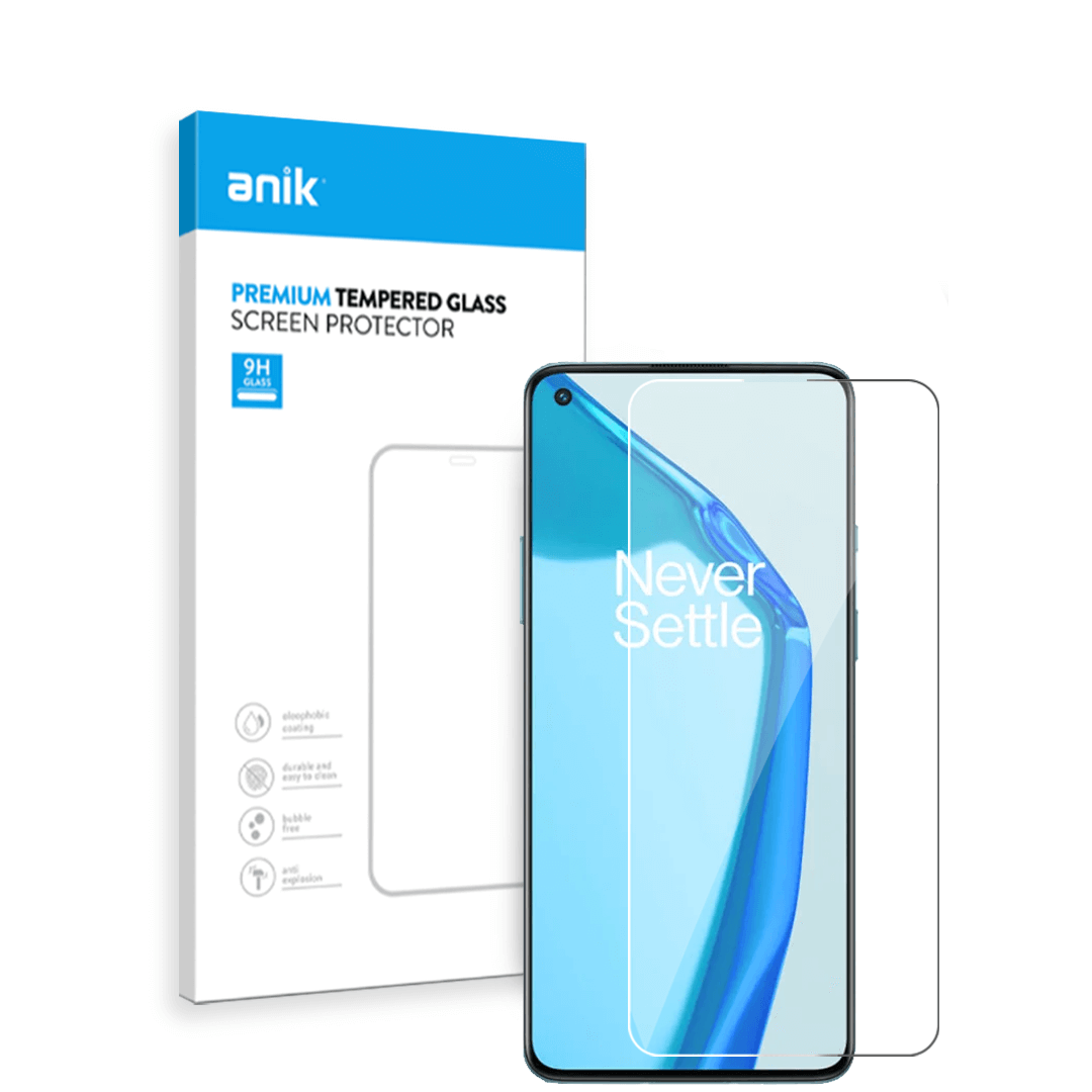 Anik Premium Full Edge Coverage High-Quality Clear Tempered Glass Screen Protector fit for OnePlus 9R