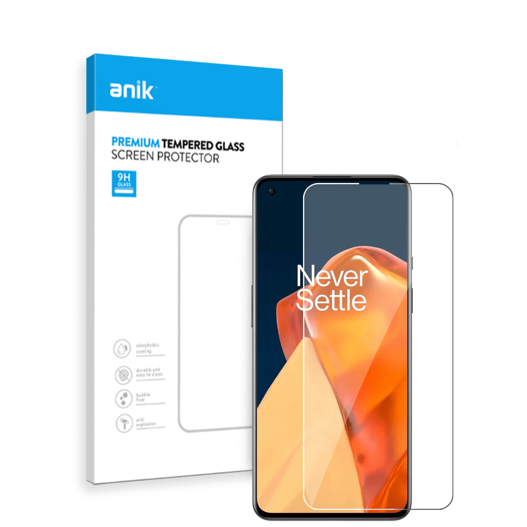 Anik Premium Full Edge Coverage High-Quality Clear Tempered Glass Screen Protector fit for OnePlus 9