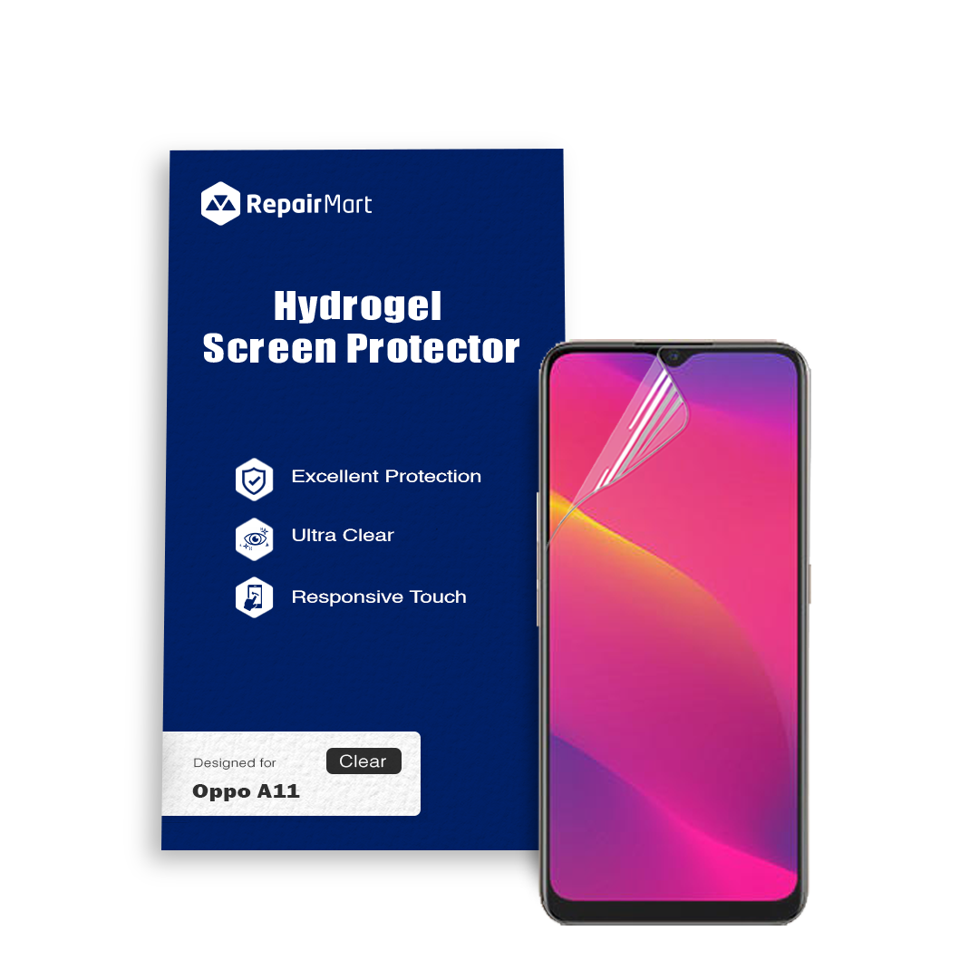 Oppo A11 Compatible Premium Hydrogel Screen Protector With Full Coverage Ultra HD