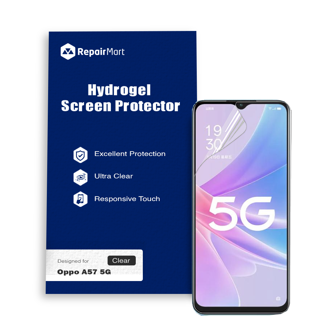 Oppo A57 5G Compatible Premium Hydrogel Screen Protector With Full Coverage Ultra HD