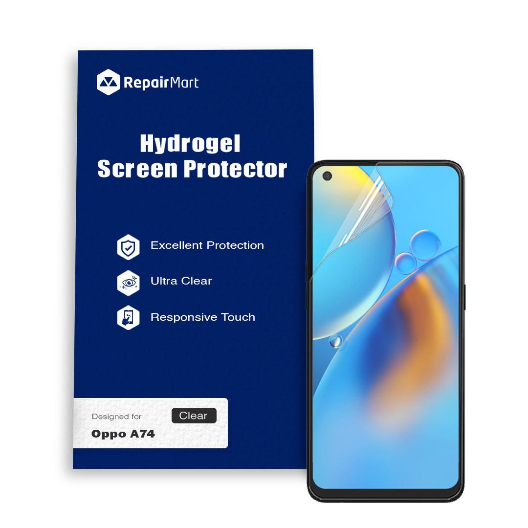 Oppo A74 Compatible Premium Hydrogel Screen Protector With Full Coverage Ultra HD