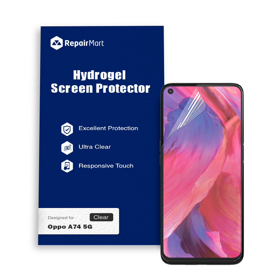 Oppo A74 5G Compatible Premium Hydrogel Screen Protector With Full Coverage Ultra HD