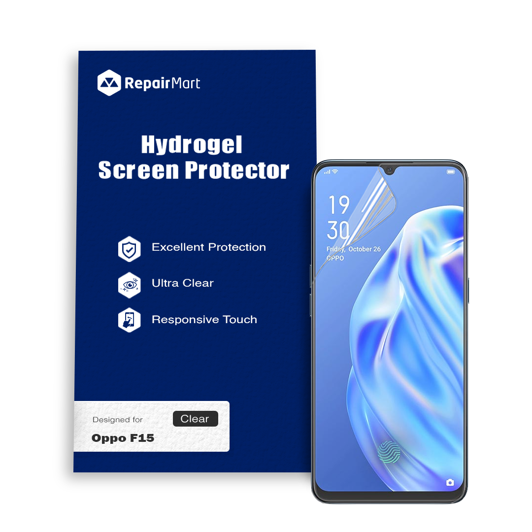 Oppo F15 Compatible Premium Hydrogel Screen Protector With Full Coverage Ultra HD