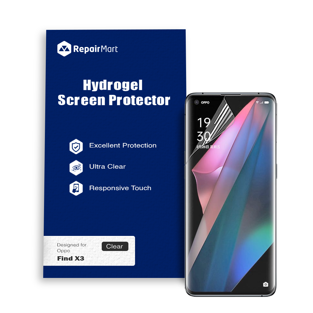 Oppo Find X3 Compatible Premium Hydrogel Screen Protector With Full Coverage Ultra HD