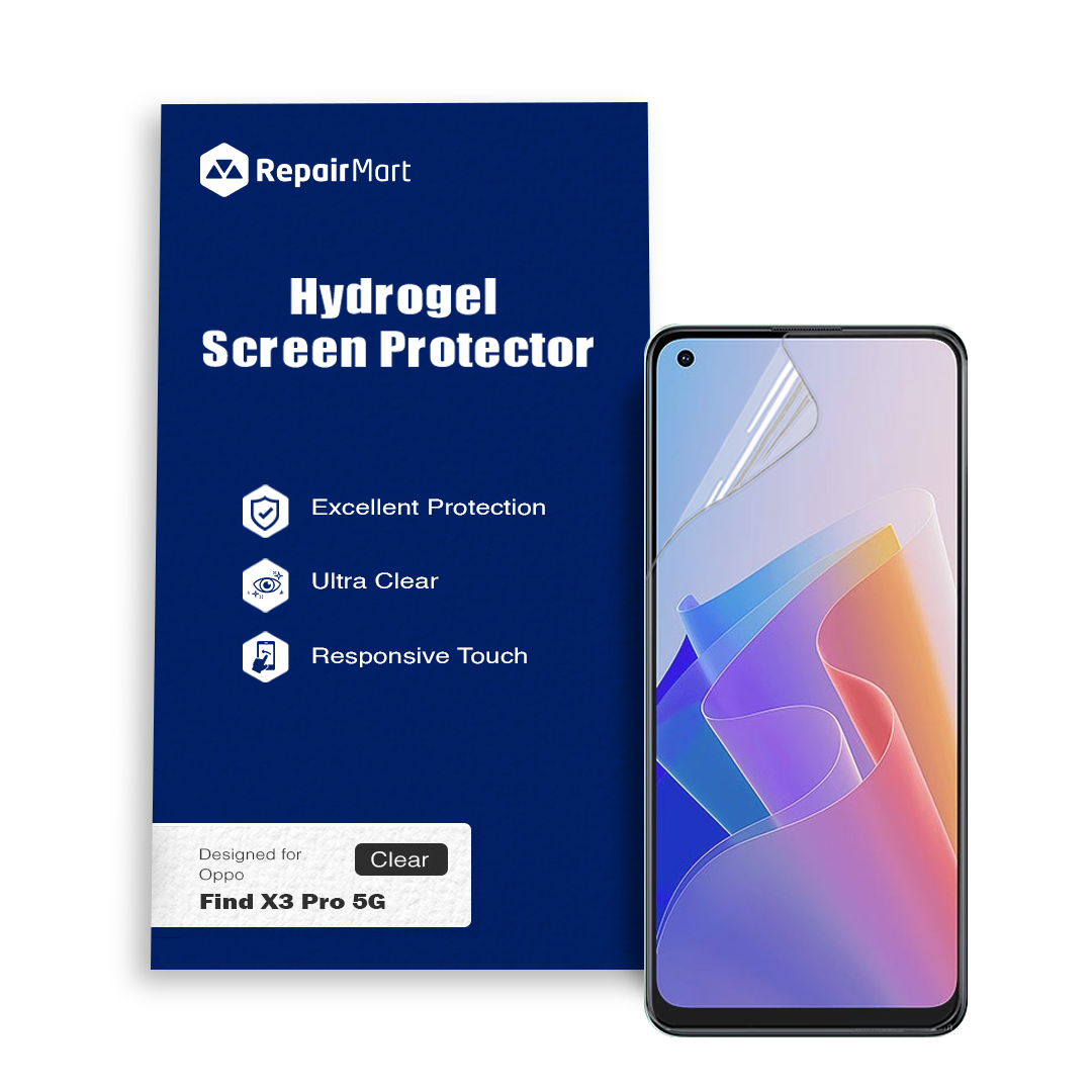 Oppo Find X3 Pro 5G Compatible Premium Hydrogel Screen Protector With Full Coverage Ultra HD
