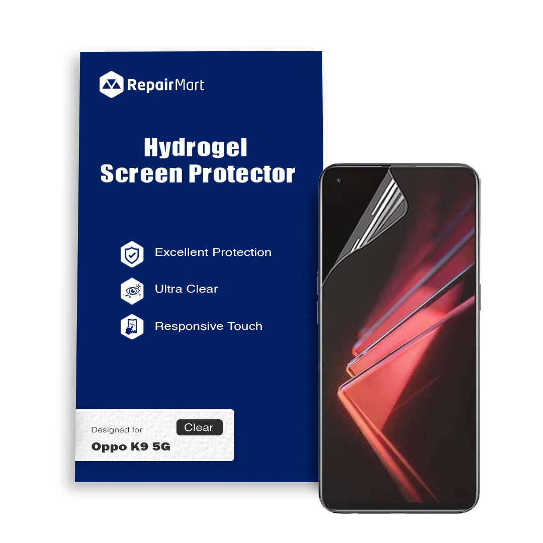 Oppo K9 5G Compatible Premium Hydrogel Screen Protector With Full Coverage Ultra HD