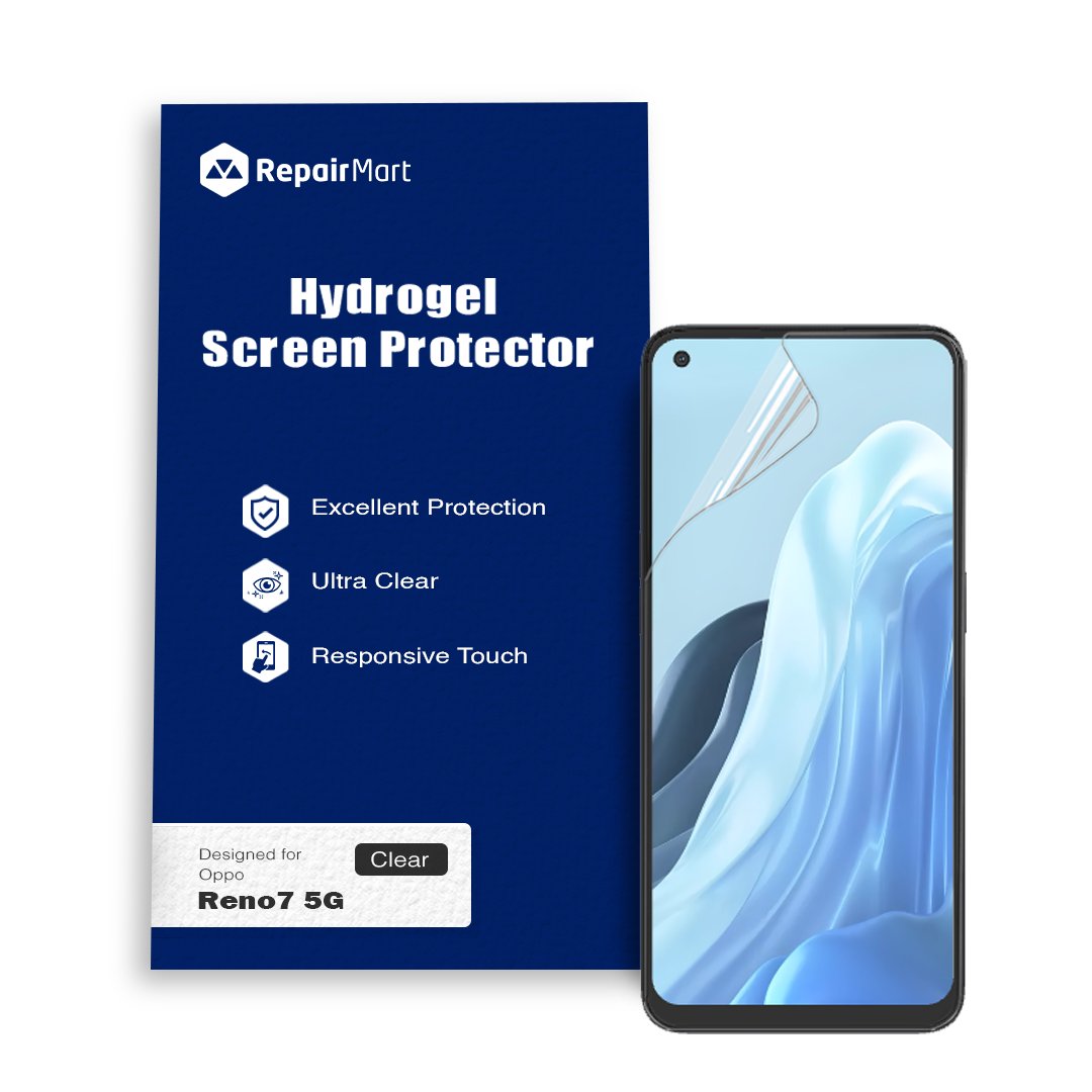 Oppo Reno7 5G Compatible Premium Hydrogel Screen Protector With Full Coverage Ultra HD