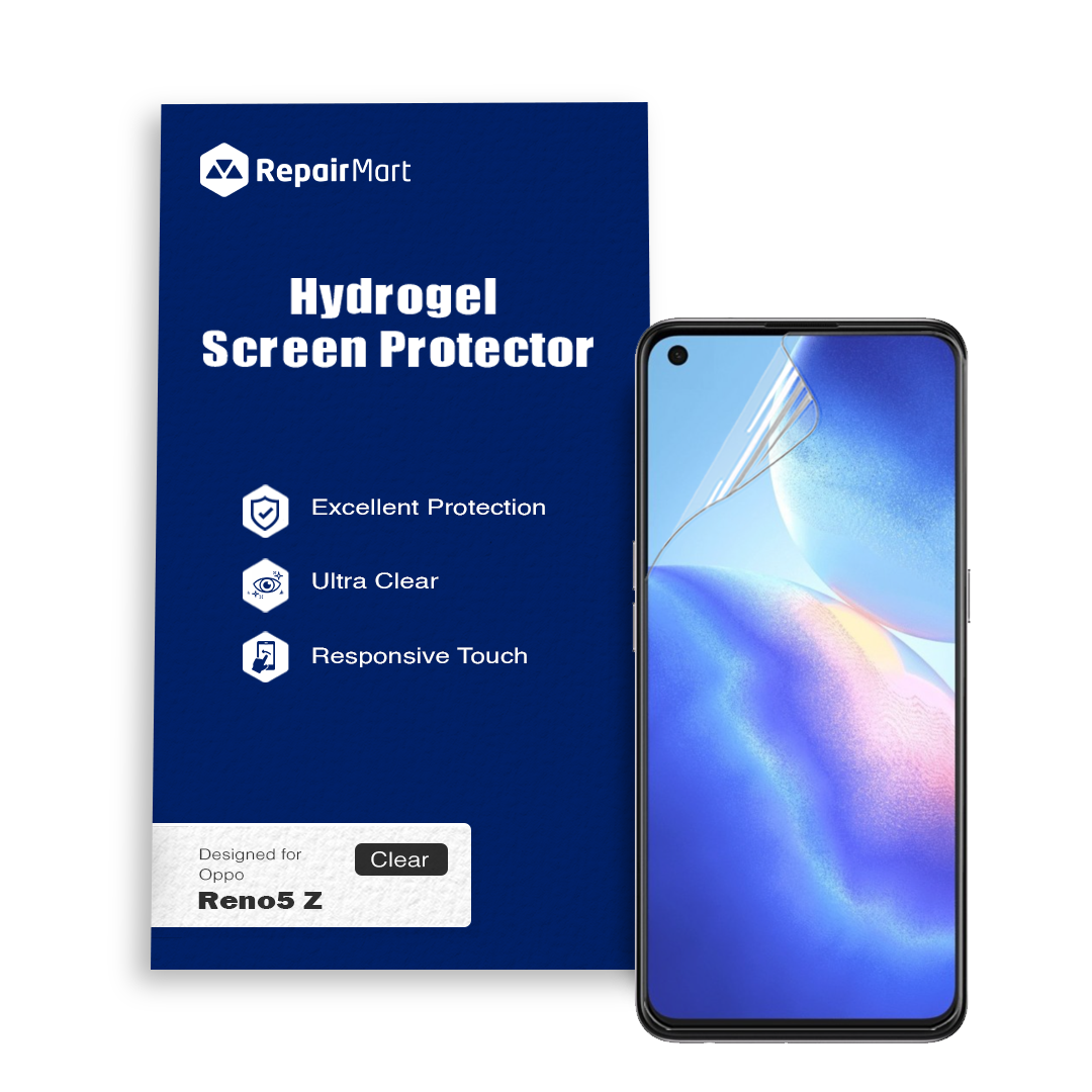 Oppo Reno5 Z Compatible Premium Hydrogel Screen Protector With Full Coverage Ultra HD