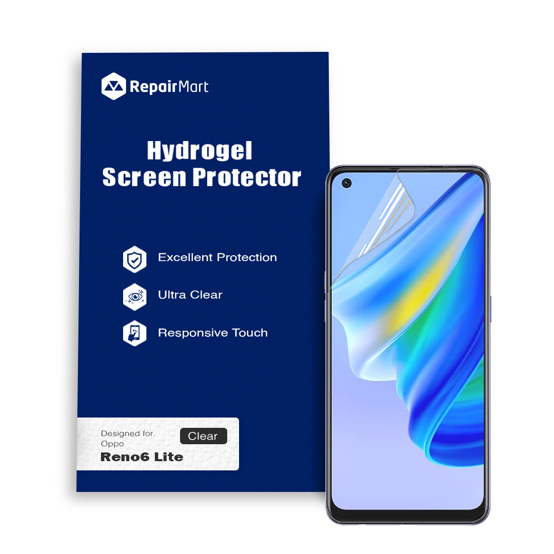 Oppo Reno6 Lite Compatible Premium Hydrogel Screen Protector With Full Coverage Ultra HD