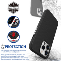 Thumbnail for iPhone 13 Compatible Shockproof Hardy Case Cover - Black