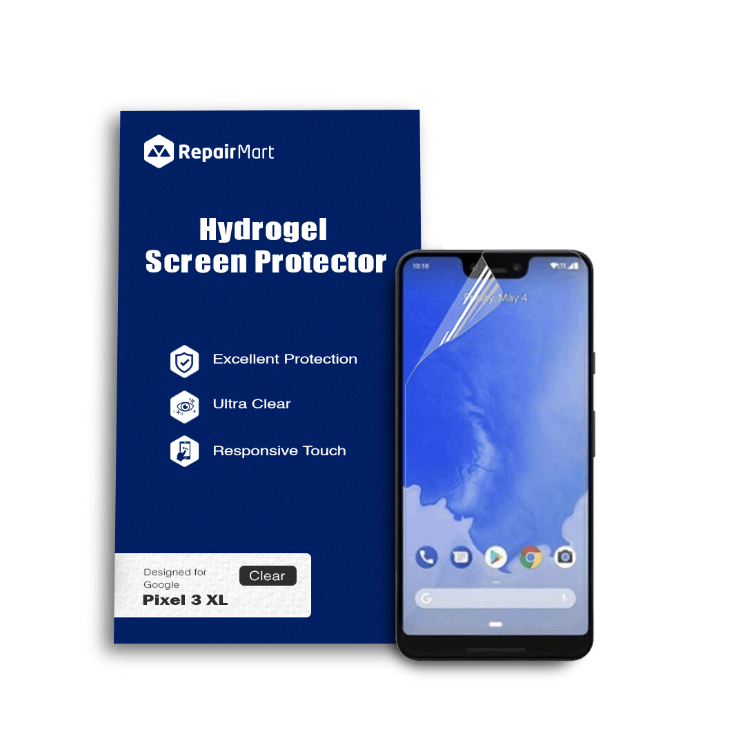 Google Pixel 3 XL Compatible Premium Hydrogel Screen Protector With Full Coverage Ultra HD