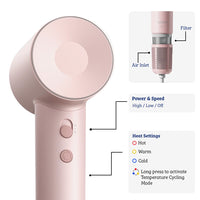 Thumbnail for Laifen SE High-Speed Hair Dryer with Magnetic Nozzles for Precision Styling - Purple