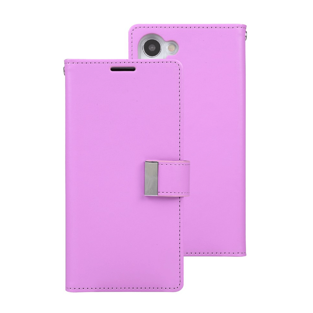 Samsung Galaxy S24 Compatible Case Cover Made Of Rich Diary - Purple