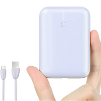 Thumbnail for Cute Mini Portable Charger Power Bank Of 10000mAh 22.5W - Purple