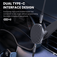 Thumbnail for Qi2 Wireless Charging Car Mount Black — 15W MagSafe Magnetic, Metal Arm, Air Vent Phone Holder | Australian Stock