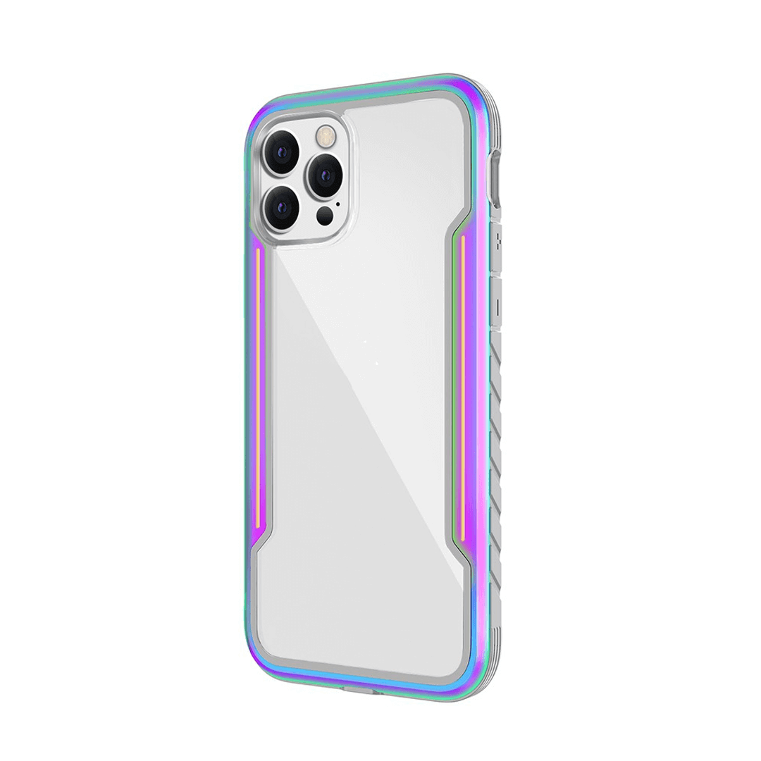 iPhone 12 Compatible Case Cover With Premium Shield Shockproof Heavy Duty Armor -Iridescent