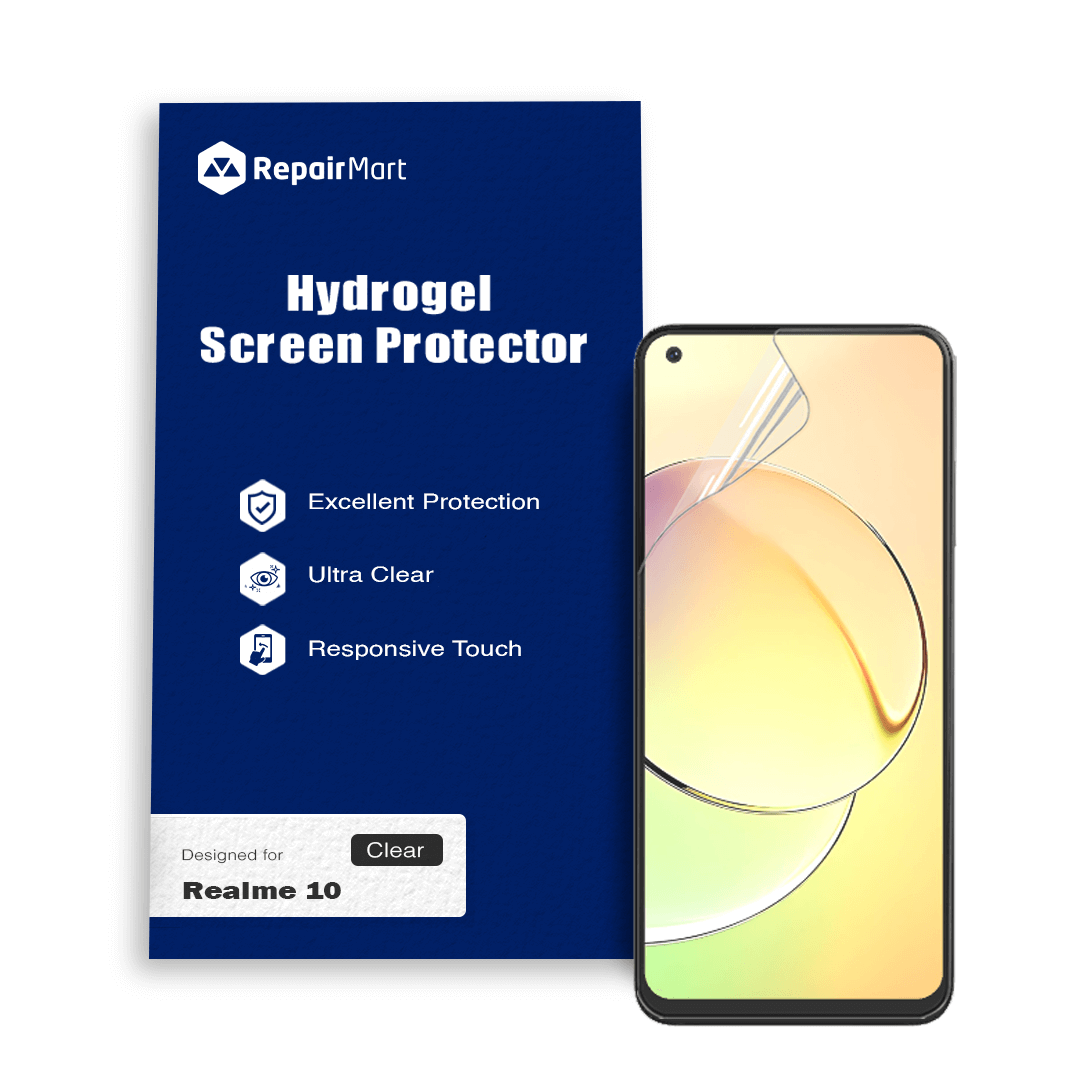 Realme 10 Compatible Premium Hydrogel Screen Protector With Full Coverage Ultra HD