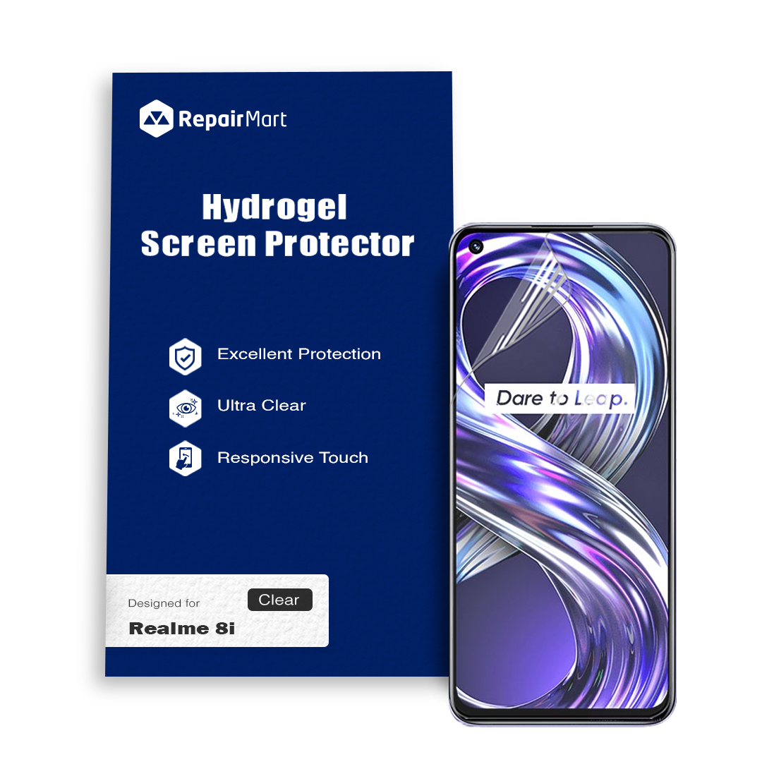 Realme 8i Compatible Premium Hydrogel Screen Protector With Full Coverage Ultra HD