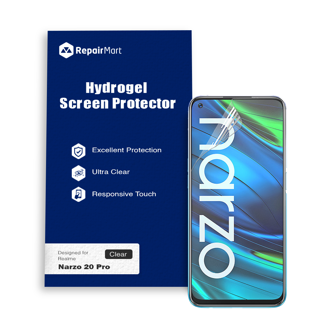 Full Coverage Ultra HD Premium Hydrogel Screen Protector Fit For Realme Narzo 20 Pro