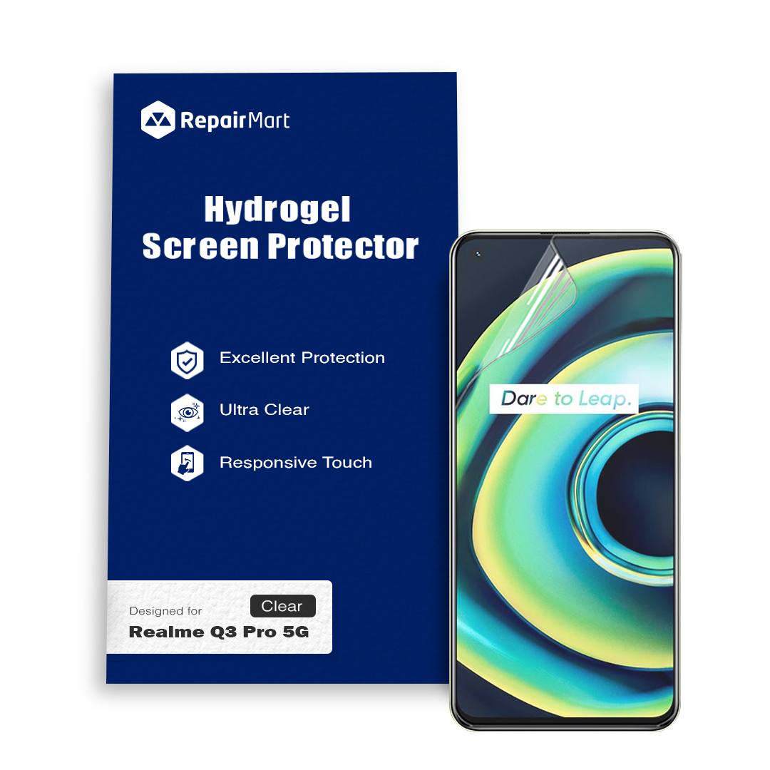 Full Coverage Ultra HD Premium Hydrogel Screen Protector Fit For Realme Q3 Pro 5G