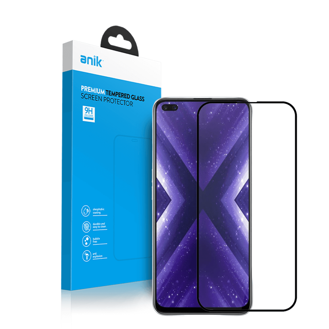 Anik Premium Full Edge Coverage High-Quality Full Faced Tempered Glass Screen Protector fit for Realme X3