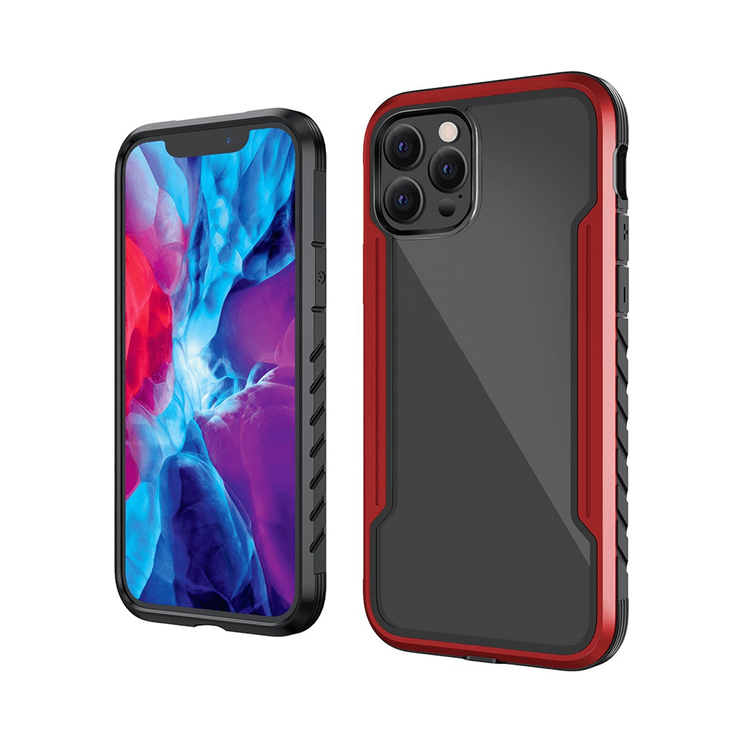 iPhone 11 Pro Max Compatible Case Cover With Premium Shield Shockproof Heavy Duty Armor in Red