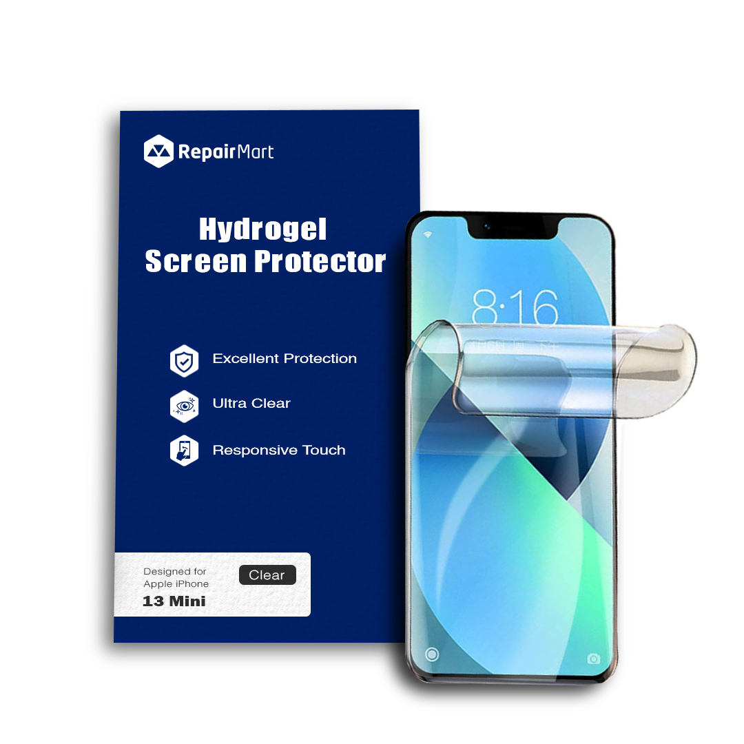 iPhone 13 Mini Compatible Premium Hydrogel Screen Protector With Full Coverage Ultra HD