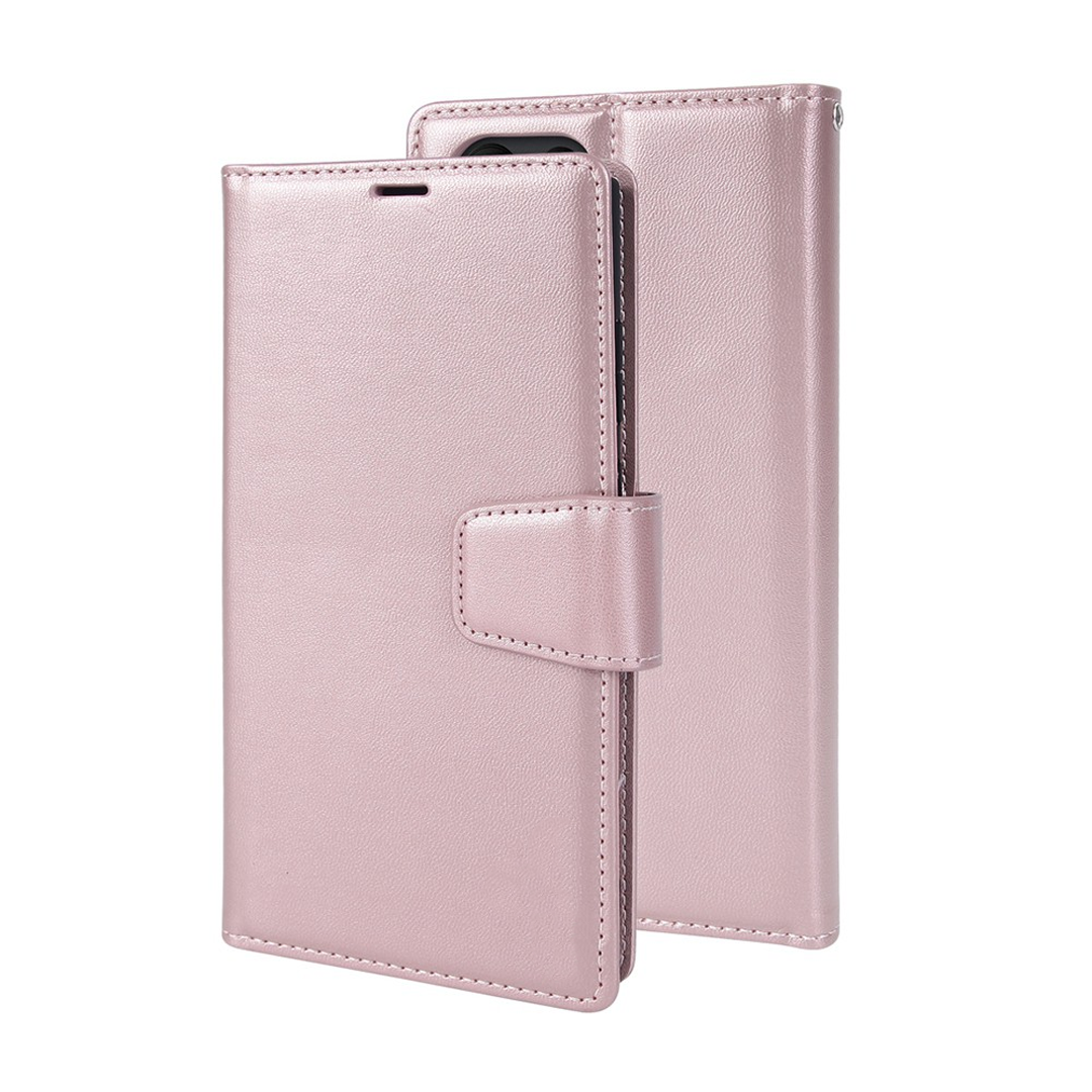 Samsung Galaxy S23 Plus Compatible Case Cover With 2-in-1 Detachable Magnetic Flip Leather Wallet - Rose Gold