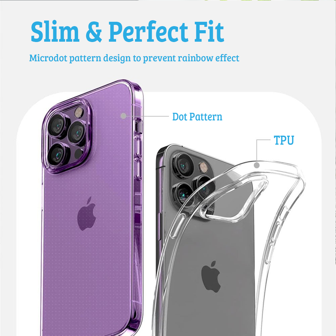 iPhone 16 Plus Slim Transparent Jelly Case Cover: Lightweight, Non-Slip, Tough Build, MagSafe Compatible