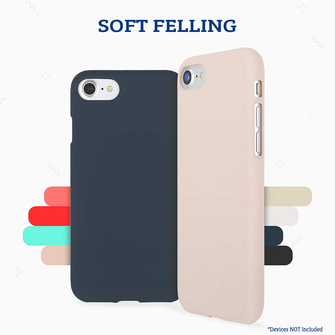 iPhone XS Max Compatible Case Cover With Soft Feeling Jelly - Pink Sand