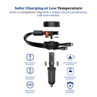 Thumbnail for Retractable 2-in-1 Car Charger - Dual Type-C Outputs for Rapid 33W Charging