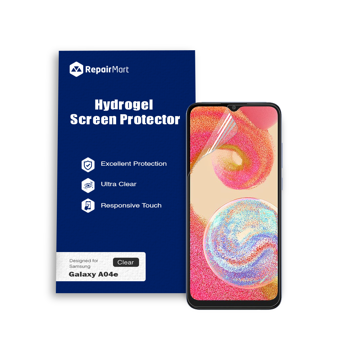 Samsung Galaxy A04e Compatible Premium Hydrogel Screen Protector With Full Coverage Ultra HD