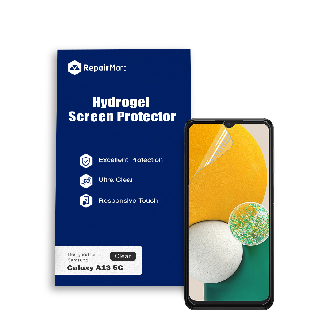 Samsung Galaxy A13 5G Compatible Premium Hydrogel Screen Protector With Full Coverage Ultra HD