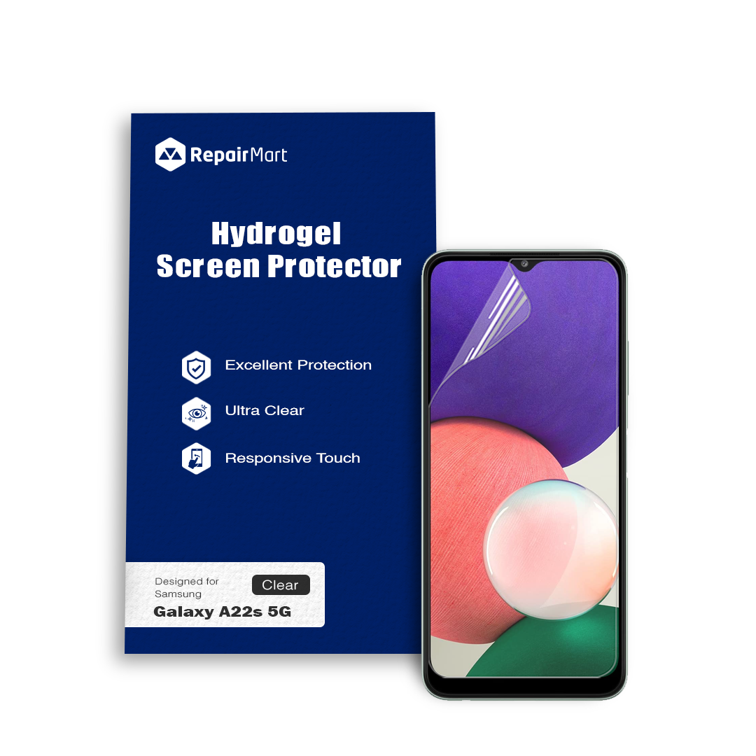 Samsung Galaxy A22s 5G Compatible Premium Hydrogel Screen Protector With Full Coverage Ultra HD