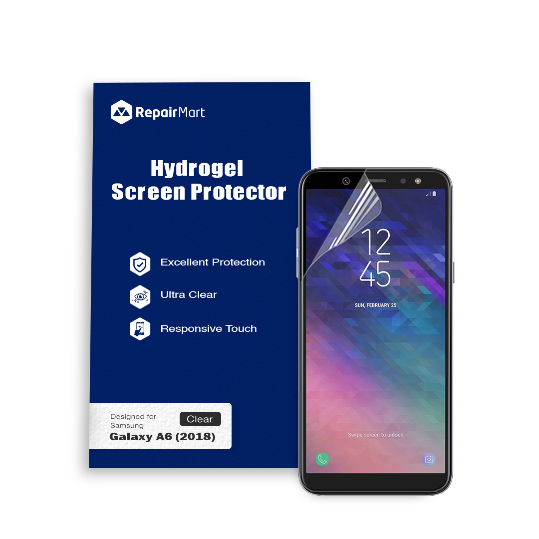 Samsung Galaxy A6 (2018) Compatible Premium Hydrogel Screen Protector With Full Coverage Ultra HD