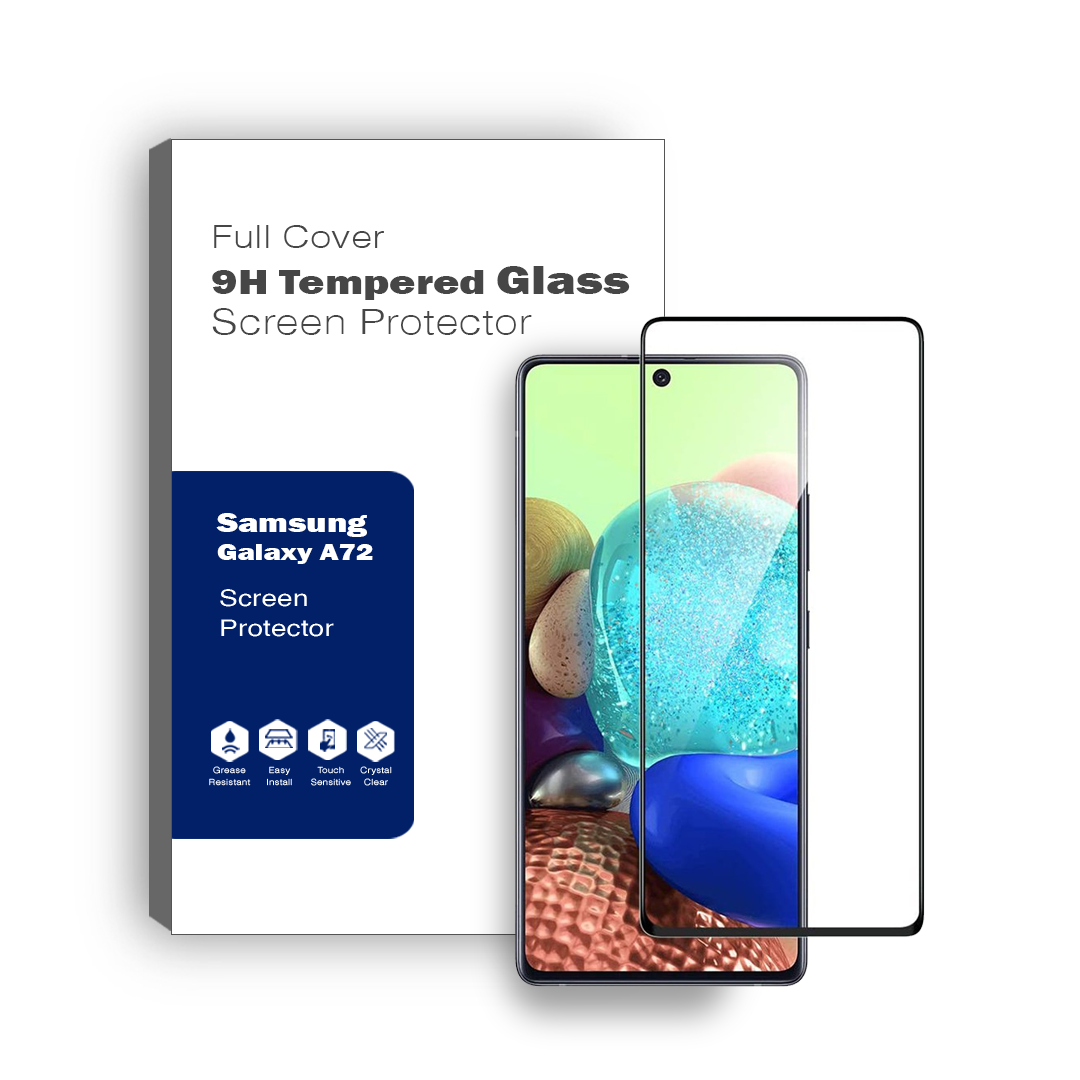 Fit For Samsung Galaxy A72 Ultra Premium 3D Full Coverage Tempered Glass Screen Protector