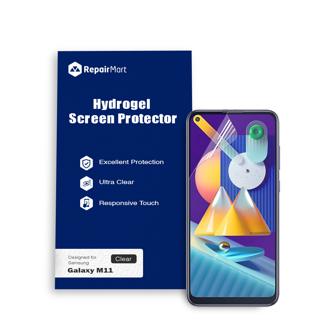 Samsung Galaxy M11 Compatible Premium Hydrogel Screen Protector With Full Coverage Ultra HD