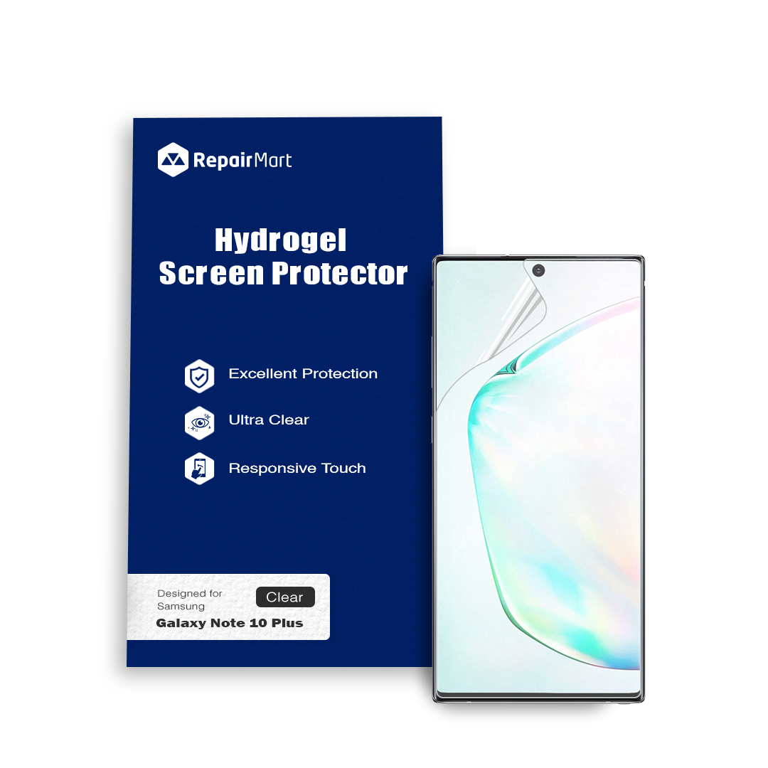 Samsung Galaxy Note 10 Plus Compatible Premium Hydrogel Screen Protector With Full Coverage Ultra HD