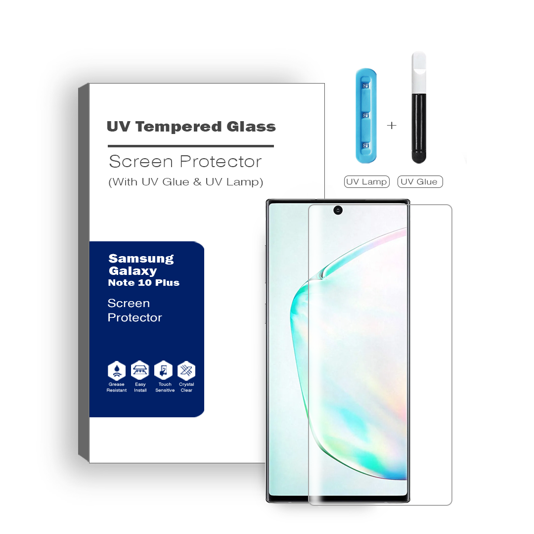 Samsung Galaxy S10 Plus Compatible Advanced UV Liquid Tempered Glass Screen Protector