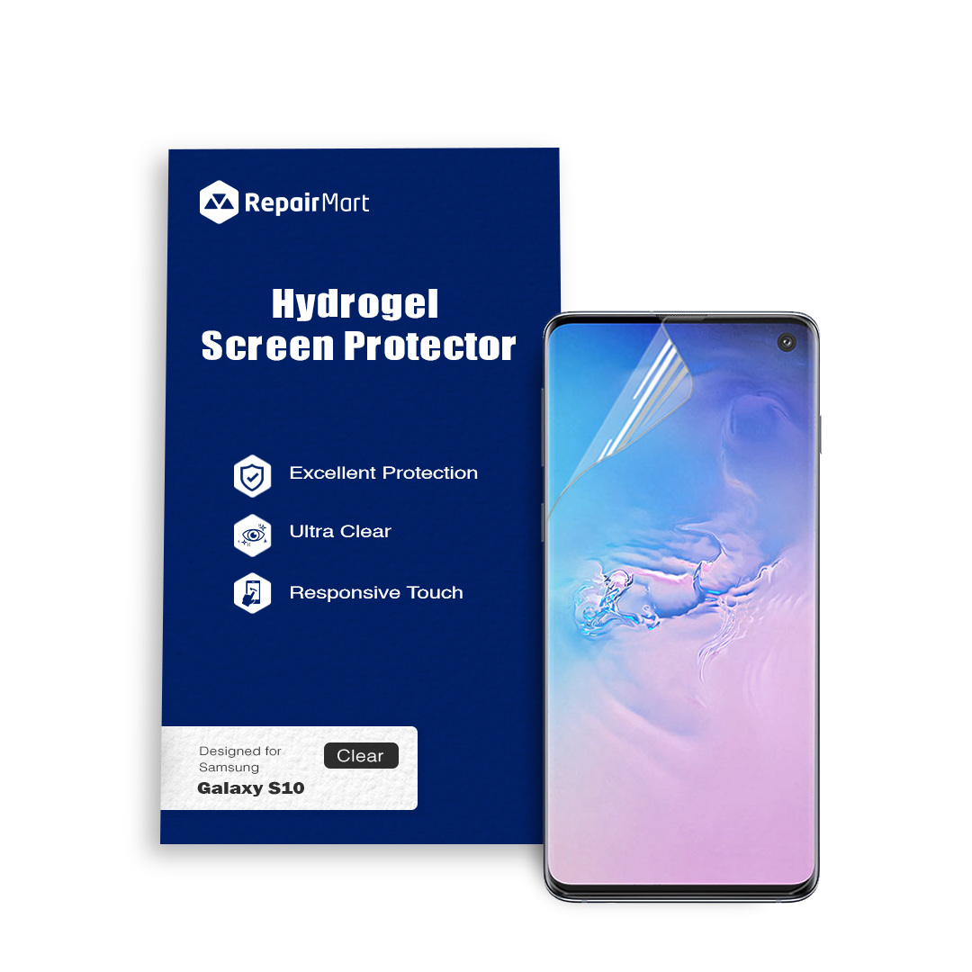 Samsung Galaxy S10 Compatible Premium Hydrogel Screen Protector With Full Coverage Ultra HD