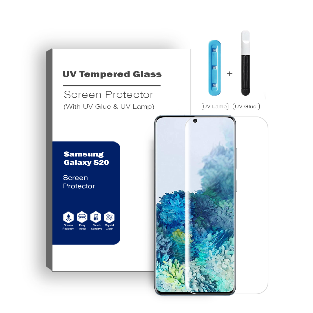 Advanced UV Liquid Glue 9H Tempered Glass Screen Protector for Samsung Galaxy S20 - Ultimate Guard, Screen Armor, Bubble-Free Installation